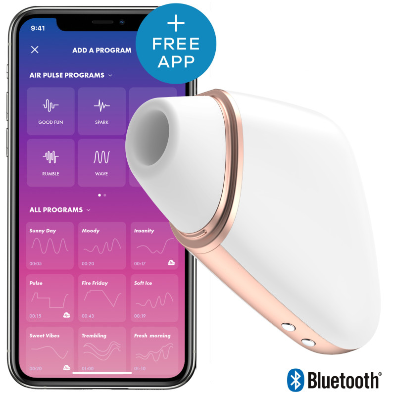 Satisfyer Stimulateur de clitoris connecté Love Triangle Satisfyer Blanc
